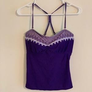 Gardenia Grove Purple Tankini Top